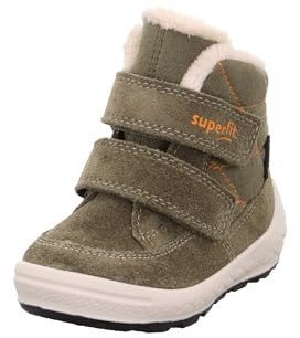 Superfit Jungen GROOVY warm gefütterte Gore-Tex Stiefel, GRÜN/ORANGE 7000