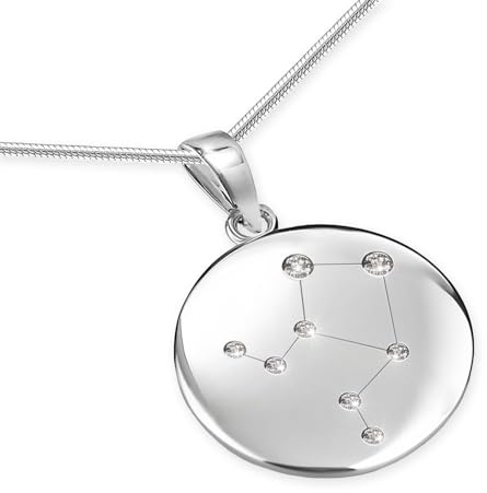 LILLY MARIE Silberkette Mit Waage Sternzeichen Anhänger Für Frauen Geburtstag Geschenk