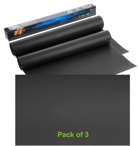 Lifhety Extra Large Oven Liner 60x40cm, Non-Stick Reusable Oven Liners Sheets for Bottom of Ovens for Gas Grill, Electric, Fan Assisted Ovens, Cut to 6 Sheets of 40 x 30 cm Baking Tray Mats