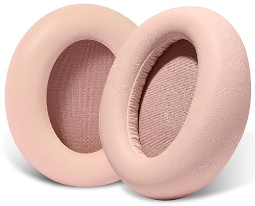 PESLNG Professional PU Leather Replacement Pads Compatible with Anker Soundcore Life Q30/Q35, Made with High Quality Memory Foam (Protein Pink)