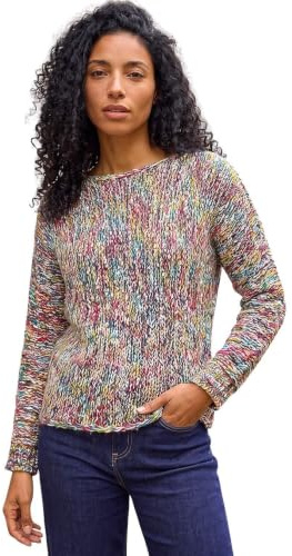 Roman Fluffy Yarn Jumper for Women UK Ladies Thick Sweater Warm Cosy Chunky Knitted Pullover Winter Furry Casual Smart Textured Everyday Cuddly Soft Knitwear