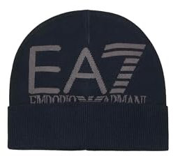 Emporio Armani EA7 Beanie Hat Mountain Visibility Mütze Herren, Blau/Volcanic, 56