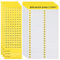 Lot de 10 feuilles d'étiquettes pour disjoncteur, 7 feuilles d'autocollants pour catalogue de disjoncteurs avec 3 feuilles d'autocollants numérotés (jaune et blanc)