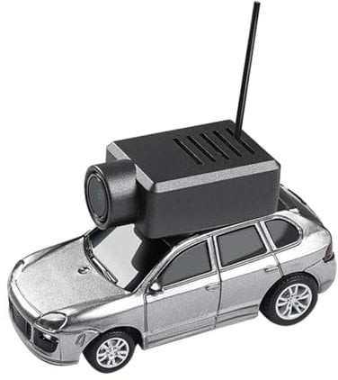 SHOYDID Remote Control Drift Car with FPV Camera, WL 1/64 Scale APP-Controlled RC Drift Model, FPV Mini RC Car with WiFi Module and 3-Speed Modes (RTR Version)