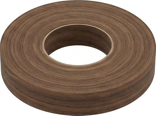 IRONBOND® Veneer Edge Banding – Real Wood Iron-On Edging Tape for Furniture & Cabinets – Pre-Glued, Fleeced & Sanded (WALNUT, 22mm x 50m)