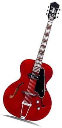 E-Gitarre Ebenholzgriffbrett Hohlkorpus Verchromte Hardware 6 Saiten P90 Tonabnehmer E-Gitarre Für Anfänger