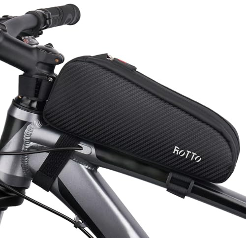 ROTTO Oberrohrtasche Fahrrad 1,5 L für MTB Rennrad Schwarz