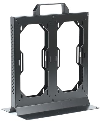 PLCPDM Platzsparende Montagehalterung unterstützt mehrere 240-mm Kühler in PC Setups Werkzeuglose Externe Metall CPU Kühlerhalterung