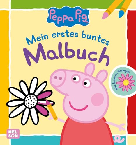 Peppa Wutz Ausmalbilder: Mein erstes buntes Malbuch: Mit farbigen Vorlagen für Kinder ab 2 Jahren
