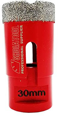 SHDIATOOL Forets Diamant 30mm Trépans de Forage avec Filetage M14 pour Perçage à sec en Porcelaine Carrelage Granit Marbre