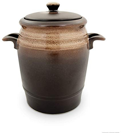 Bunzlauer keramik Original Rumtopf 4,2 Liter Mehrzwecktopf Keramiktopf Einlegetopf (Dekor ZACIEK)