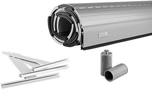Schellenberg Rolladen Maßanfertigung, Rolladenpanzer Aluminium, Auswählbar: Breite 50-200 cm, Höhe 100-230 cm, System Maxi, Farben Grau, Anthrazit, Silber, Weiß