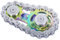 DMaos Fidget Spinner, Linkage Bike Chain Spinner Design 2 Gänge Figity Spin Fingerspiele, Metall Edelstahl Langlebige Mechanik mit glatten Lagern, Figit Spielzeug für Erwachsene Kinder - Regenbogen