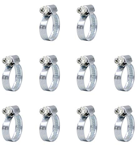 VARIOSAN Schlauchschellen Set 10322, 10 Stück, Spannbereich 12 - 22 mm, Bandbreite 9 mm, W1