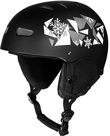 CLISPEED Skihelm Herren Schnee Skihelm mit 12 Belüftungsöffnungen für Erwachsene Snowboard Helm Skaten Skateboard Skifahren Kopf Schutzausrüstung Herren Damen Jugend