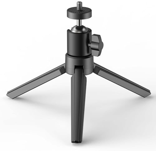 YOTON Mini Projector Tripod - Tripod for Mini Portable Projector, Projector Stand with 360° Metal Rotatable Ball Head for Camera, Mini Projector, Webcam