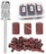 Agatige 75Pcs Sanding Bands for Nail Drill, 80/120/180 Grit Electric Nail Files Nail Art Sanding Band with Nail Drill Bits and Storage Box for Acrylic Gel Nail Manicures and Pedicure