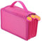 Youyijia Großformatiges Federmäppchen Satch Mäppchen groß Schlamperbox Taschenbeutelhalter Schreibwaren Schreibtisch Organizer mit Trennfach Reißverschlussfach für Kinder Erwachsene (Rosarot)