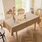 Home Brilliant Tablecloth Wipe Clean for Rectangle Table, Outdoor Decorations Hard-Wearing Spill Proof Faux Linen Table Cloth Cafe Restaurant Buffet Tabletop Decoration, Linen, 140CM x 218CM