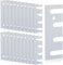 Ferraycle 16 Gauge Steel Hinge Shim Coated Finish Shims 4-1/2 Length x 1-5/8 Width Stainless Steel Door Hole Filler Plate for Door Hinge Repair Kit, Gray(20 Pack)