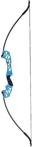 ACCMOS Recurve Bogen, Bogen mit Geradem Zug 30/40 lbs für Erwachsene Jugend Bogenschießen Metall Riser 53 Zoll Jagd Praxis Bögen (Recurve Blue 30lb)