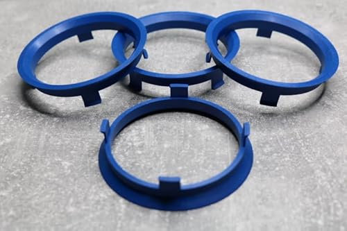 Zentrierringe Distanzringe 71,6 mm x 66,6 mm blau für Alufelgen