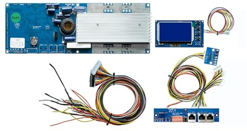 Seplos BMS3.0 50A/100A/150A/200A 24V/48V CAN und RS485 Kommunikation BMS für Lithium-Batterien Smart BMS TypeC (3.0-C 48V 200A 16S + BT + LCD + Adapter)
