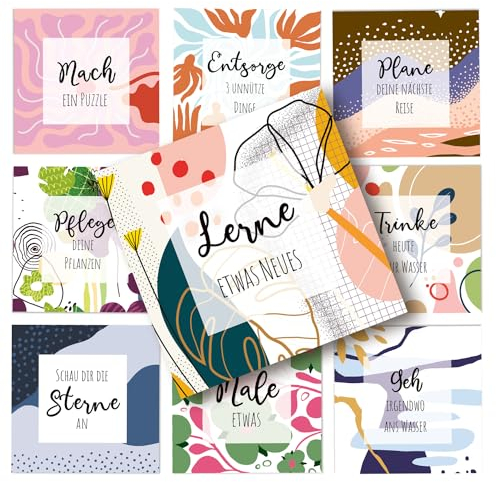 Logbuch-Verlag Selbstfürsorge Karten Set 38 Achtsamkeit Motivationskarten für Erwachsene Selbstliebe Geschenk für Frau und Mann