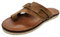 Prevently Damen Casual Sommer Sandalen mit Zehenring, Mode L-eder Outdoor-Sandalen, bequeme orthopädische Sandalen (Brown-a, 41)