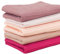 Baumwolle Waffelpique Waffelstoff einfarbig SET Pakete Rosatöne - 5 x 50 cm x 150 cm/Stoffpaket/Stoffset