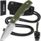 GREIFS® Neck Knife NEXUS mit Kydex Scheide, Clip und Paracord zum Umhängen oder Einstecken, Tactical Survival Outdoor EDC Messer versteckt Tragen - Legal in Deutschland