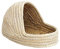 Sharplace Hamsternest Aus Handgewebtem Stroh, Höhlenkätzchen, Kaninchen, Grashaus, Käfignest, XL 38 x 28 x 21 cm