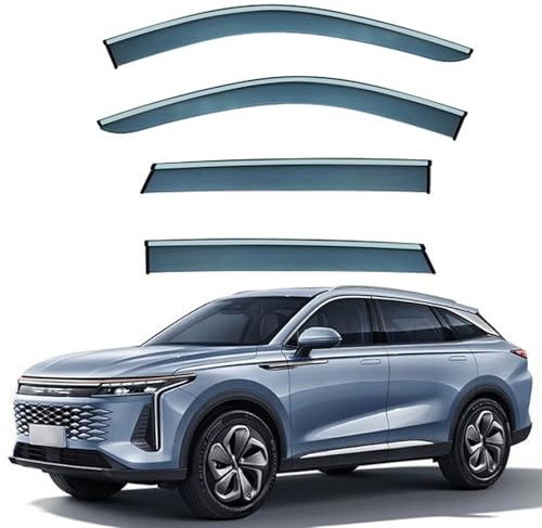 SXXTS Wind Deflectors for Exeed RX MK1 2023-2025, Window Wind Rain Visor Deflectors Durability Waterproof Window Visors Car Accessories