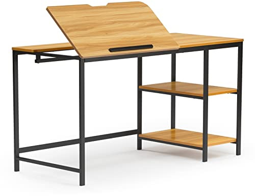 HTTGDGDH Tavolo da Disegno Multifunzione da 55 con Supporto Inclinabile Regolabile, Scrivania Moderna Multifunzionale per Pc, Postazione di Lavoro per Laptop, Scrivania da Studio