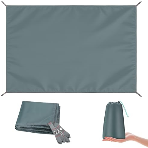 Lightweight Waterproof Ground Sheets for Camping 140x210cm, Multi-Purpose