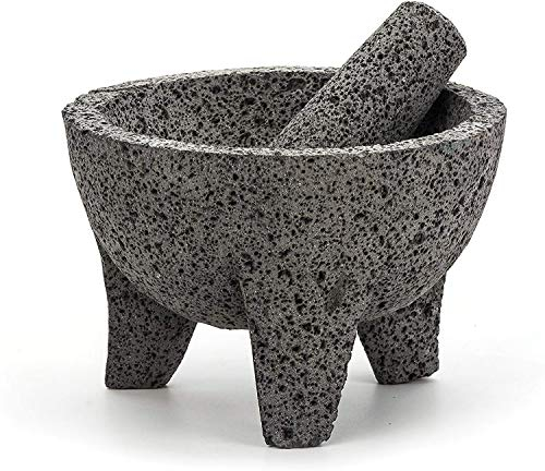 RSVP International GUAC-2 Molcajete mexicano auténtico, acero, multicolor