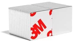 Magnet Store 15mm x 15mm x 1mm Adhesive Block Neodymium Magnet N42 (1.04KG Pull) - Super Strong and Convenient for DIY, Crafts, and More (1)