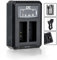 LP-E12 USB Dual Akku-Ladeger盲t f眉r Canon EOS M, M2, M10, M50, M100, M200, 100D Kameras f眉r Canon LP-E12 Akku, Canon Batterieladeger盲t LC-E12