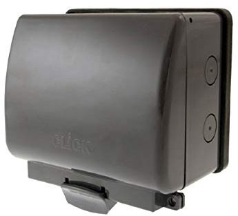 Click AquIP 2 Gang Weatherproof Empty Socket Enclosure