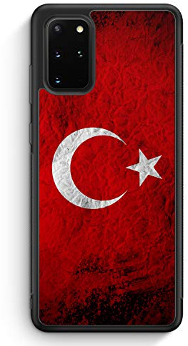 MUNIQASE Türkei Splash Flagge Türkiye Turkey - Silikon Hülle für Samsung Galaxy S20+ Plus - Motiv Design Türkisch - Cover Handyhülle Schutzhülle Case Schale