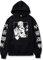 WAWNI Anime Jujutsu Kaisen Sukuna Hoodies Japan Style Sweatshirts Streetwear für Damen und Herren Gr. L, Schwarz