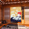 Rideau de Porte Japonais | 80x130cm | Barre Tringle Incluse | Porte Noren en Tissu | Motif: Ukiyo-e