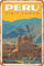 Hongxin Peru Visit Cuaco Blechschild Dekoschild Retro Poster Metall Plakat Vintage Türschilder Deko Schild Blech Kunst Schilder Hof Bar Cafe Geschenk 20X30cm