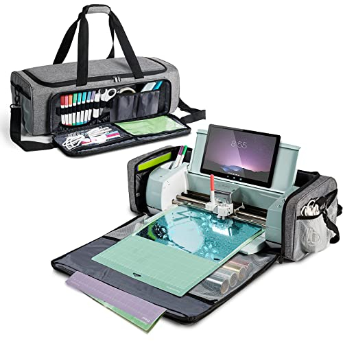 IMAGINING Tragetasche kompatibel mit Cricut Maker, Maker 3, Explore Air 2, Explore 3, Cricket-Aufbewahrung mit großer Öffnung für Cricut-Zubehör und Lieferanten