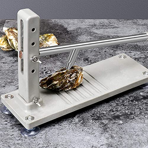 KDOQ Couteau à huîtres indiscrets Knocking Oyster Couteau à huîtres en Acier Inoxydable Nouvelle huître antidérapante Haute dureté, avec poignée et Base antidérapantes, pour Le marché d