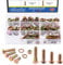 Glarks Assortiment de 112 rondelles de boulon d'écrou de grade 8 3/8-16, y compris 28 écrous hexagonaux, 28 rondelles plates, 28 rondelles de verrouillage et 28 boulons hexagonaux robustes