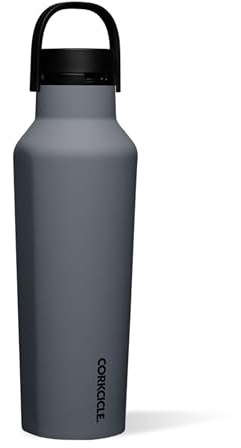 Corkcicle Sport Canteen - Keeps Drinks Cold for 25 Hours - Stainless Steel Water Bottle - Triple Insulated - Leak Proof - Summer Drinkware - Keeps Drinks Ice Cold - 20oz - Hammerhead