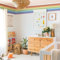 astrkiz linearer Wasserfarben-Regenbogen selbstklebend Wandaufkleber für Kinder, Wandsticker Bordüre Wandbordüre Kinderzimmer, Babyzimmer, Spielzimmer, Wanddeko PVC Wandtattoo,320x40 cm