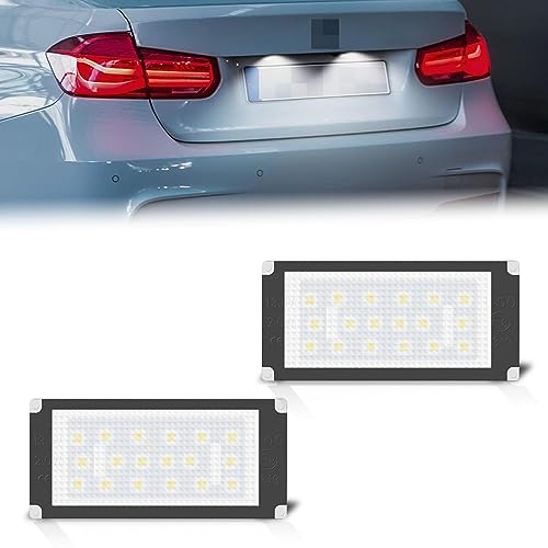 OZ-LAMPE LED Kennzeichenbeleuchtung für BM-W 3 Serie E46 2D 325Ci 330Ci M3 2D Facelift, Kennzeichen für 3 series E46 M3 2D facelift 2004-2006, CanBus, Nummernschildbeleuchtung LED 2 Stücke