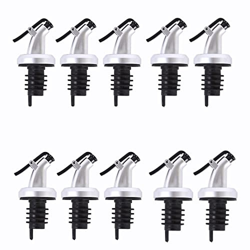 YSTrillion Plastic bottle stopper,Versatore D'olio,10 Pezzi Tappi Versatori da Vino,Tappo per Beccuccio Olio,Versatori Ugello Beccuccio per Olio D'oliva,Liquore,Aceto